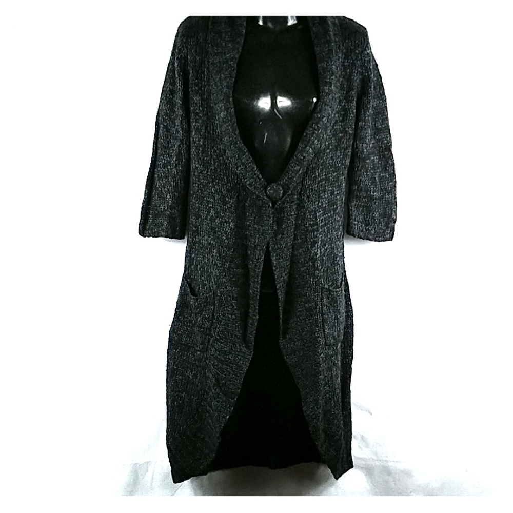 Candie's women's medium long 3/4 sleeve cardigan